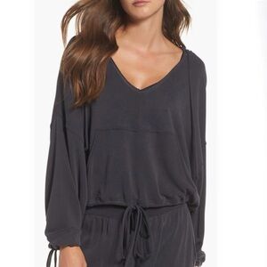 Free People FP Movement Yella Blouson Hoodie in Black - Size XS